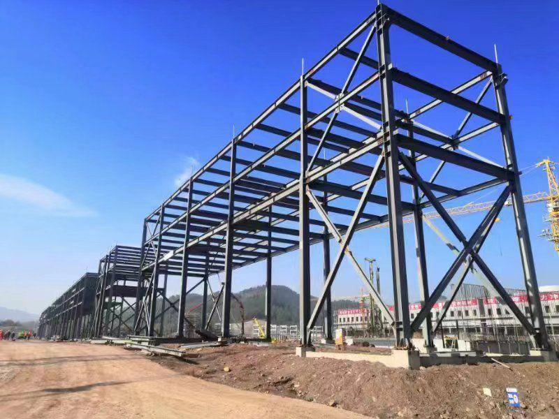 雷火电竞中国化学成达公司全面铺开四川正达凯项目全厂管廊钢结构安装(图2)